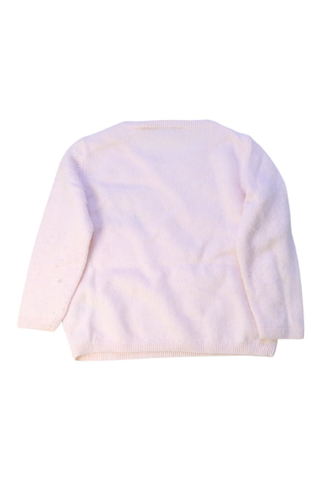 A White Knit Sweaters from Bonpoint in size 12-18M for girl. (Back View)