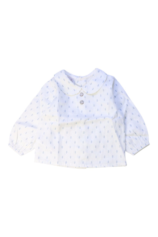 A White Long Sleeve Shirts from Paz Rodriguez in size 3-6M for girl. (Front View)