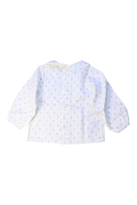 A White Long Sleeve Shirts from Paz Rodriguez in size 3-6M for girl. (Back View)