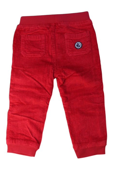 A Red Sweatpants from Petit Bateau in size 12-18M for boy. (Back View)