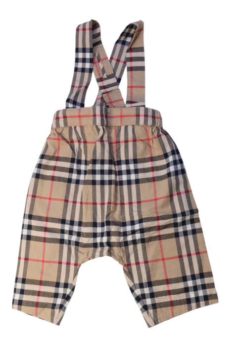 A Beige Long Overalls from Burberry in size 3-6M for boy. (Front View)