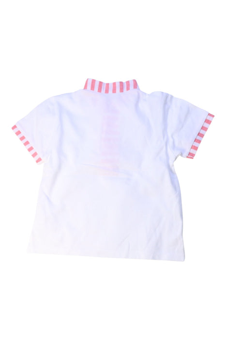 A White Short Sleeve Polos from Paz Rodriguez in size 3T for boy. (Back View)
