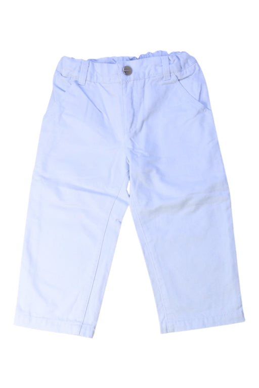A White Casual Pants from Jacadi in size 12-18M for boy. (Front View)