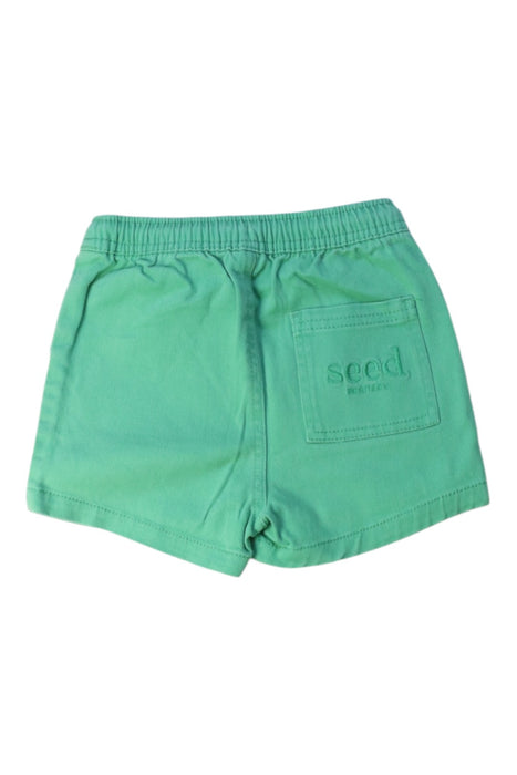 A Green Shorts from Seed in size 12-18M for boy. (Back View)