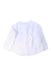 A White Long Sleeve Shirts from Nanos in size 6-12M for boy. (Back View)