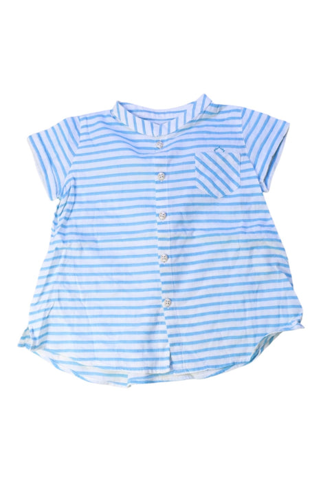A Blue Short Sleeve Shirts from Nanos in size 2T for boy. (Front View)