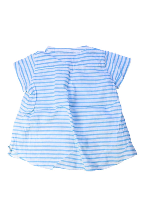 A Blue Short Sleeve Shirts from Nanos in size 2T for boy. (Back View)