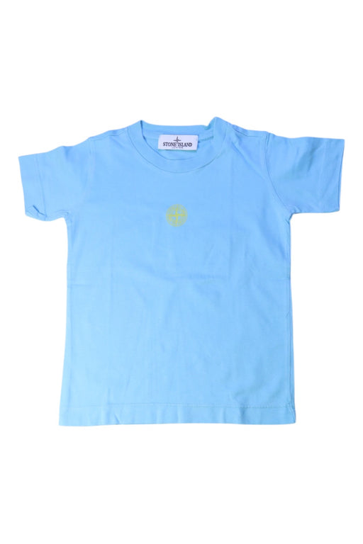 A Blue Short Sleeve T Shirts from Stone Island in size 2T for boy. (Front View)