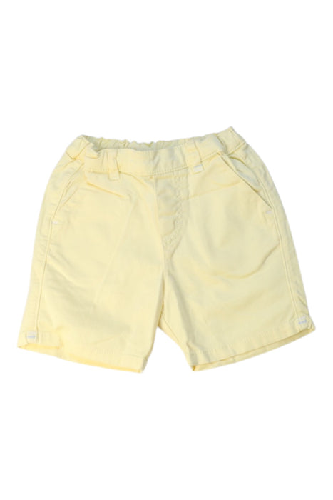 A Yellow Shorts from Tartine et Chocolat in size 6-12M for boy. (Front View)