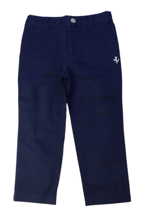 A Navy Casual Pants from Ferrari in size 12-18M for boy. (Front View)