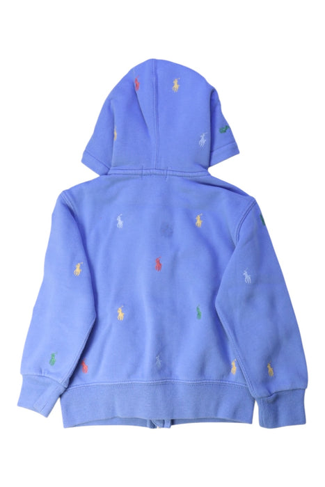 A Blue Zippered Sweatshirts from Polo Ralph Lauren in size 2T for boy. (Back View)