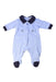 A Blue Long Sleeve Rompers from Armani in size 0-3M for boy. (Front View)