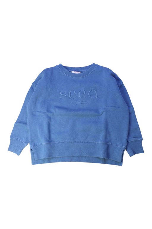A Blue Crewneck Sweatshirts from Seed in size 3T for boy. (Front View)