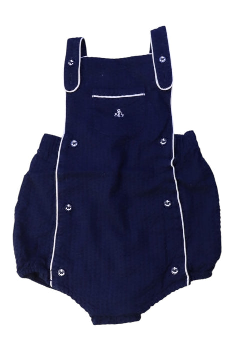 A Navy Overall Shorts from Ralph Lauren in size 12-18M for boy. (Front View)