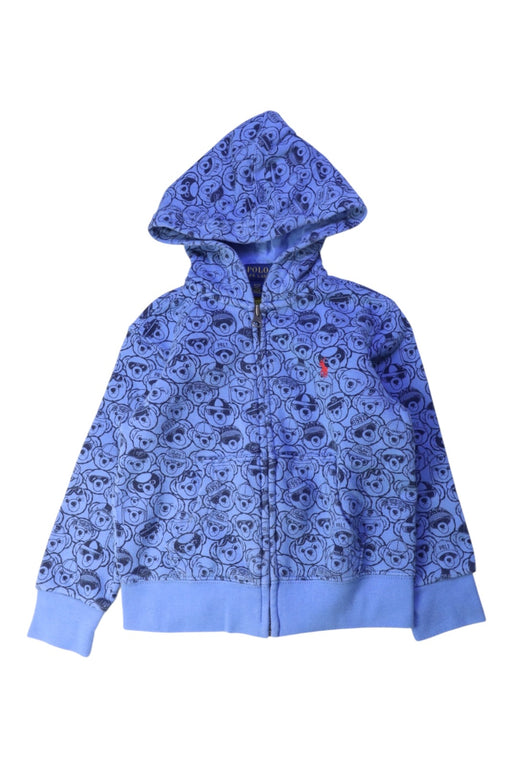 A Blue Hooded Sweatshirts from Polo Ralph Lauren in size 3T for boy. (Front View)