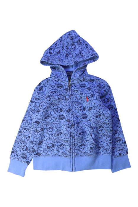 A Blue Hooded Sweatshirts from Polo Ralph Lauren in size 3T for boy. (Front View)