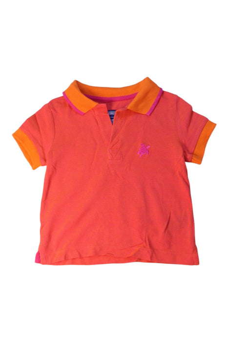A Orange Short Sleeve Polos from Vilebrequin in size 2T for boy. (Front View)