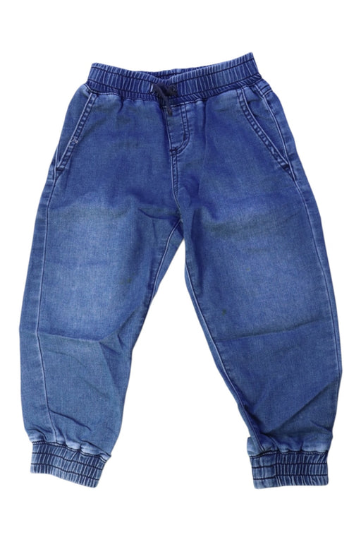 A Blue Casual Pants from Seed in size 3T for boy. (Front View)