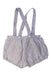 A Grey Overall Shorts from Nanos in size 6-12M for boy. (Back View)