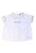 A White Short Sleeve Shirts from Armani in size 6-12M for boy. (Front View)