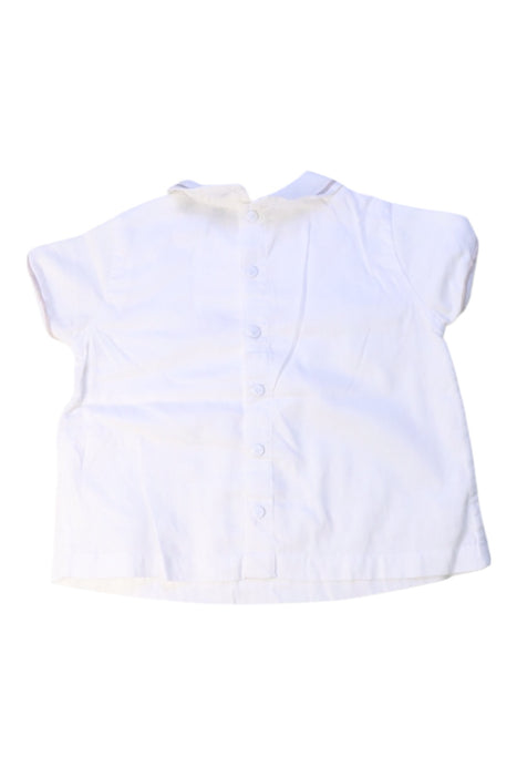 A White Short Sleeve Shirts from Armani in size 6-12M for boy. (Back View)