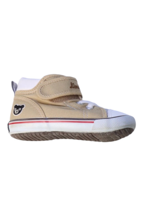 A Beige Sneakers from Miki House in size 18-24M for girl. (Front View)