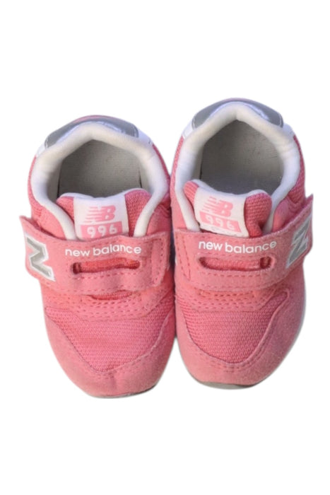 A Pink Sneakers from New Balance in size 18-24M for girl. (Back View)