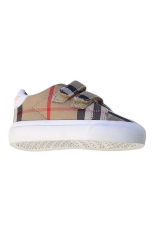 A Beige Sneakers from Burberry in size 3-6M for neutral. (Front View)