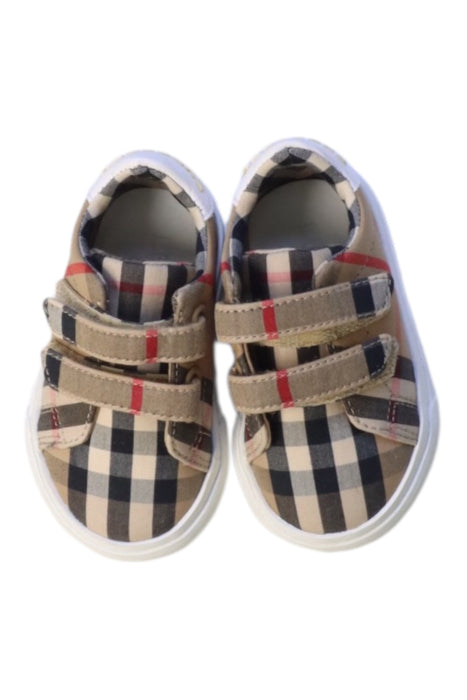 A Beige Sneakers from Burberry in size 3-6M for neutral. (Back View)
