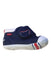 A Navy Sneakers from Miki House in size 18-24M for boy. (Front View)