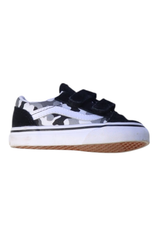A Black Sneakers from Vans in size 18-24M for neutral. (Front View)