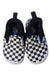 A Black Slip Ons from Vans in size 12-18M for neutral. (Back View)