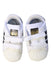 A White Sneakers from Adidas in size 6-12M for neutral. (Back View)