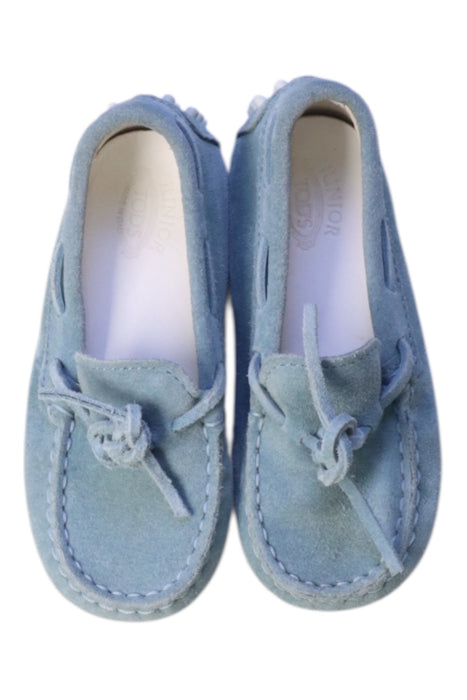 A Blue Loafers & Moccasins from Tod’s in size 3T for boy. (Back View)