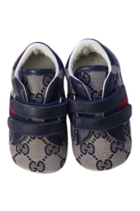 A Blue Sneakers from Gucci in size 6-12M for neutral. (Back View)