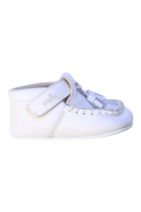 A White Loafers & Moccasins from Miki House in size 18-24M for girl. (Front View)