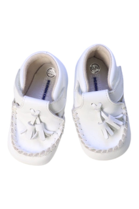 A White Loafers & Moccasins from Miki House in size 18-24M for girl. (Back View)