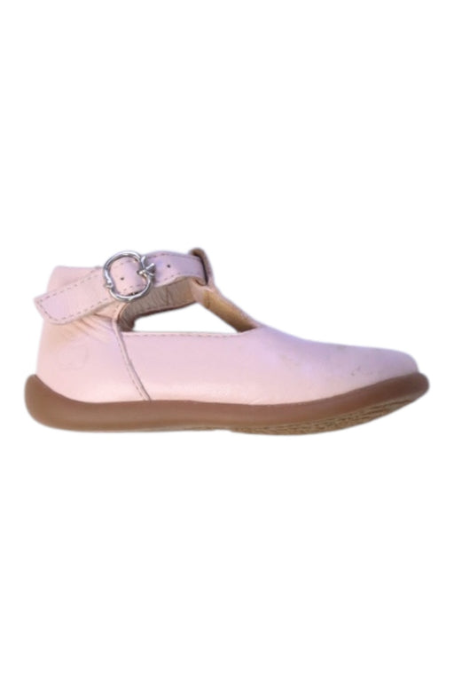 A Pink Flats from Pom d’Api in size 12-18M for girl. (Front View)