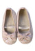 A Beige Flats from Babywalker in size 12-18M for girl. (Back View)