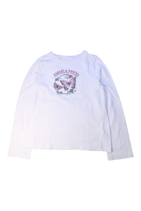 A White Long Sleeve Tops from Janie & Jack in size 12Y for girl. (Front View)