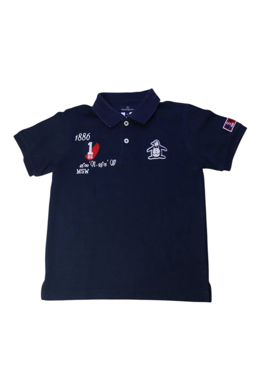 A Navy Short Sleeve Polos from Penguin by Munsingwear in size 10Y for boy. (Front View)