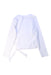 A White Rash Guards from Feather 4 Arrow in size 12Y for girl. (Back View)