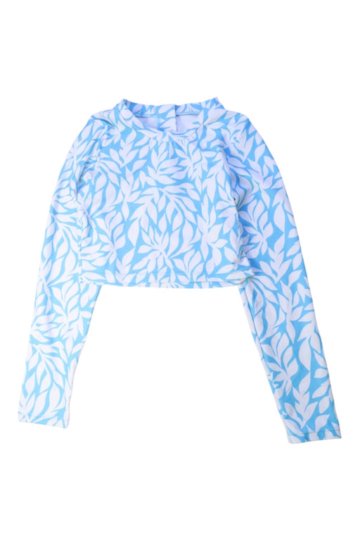 A Blue Rash Guards from Feather 4 Arrow in size 10Y for girl. (Front View)