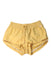 A Yellow Shorts from O'Neill in size 12Y for girl. (Front View)
