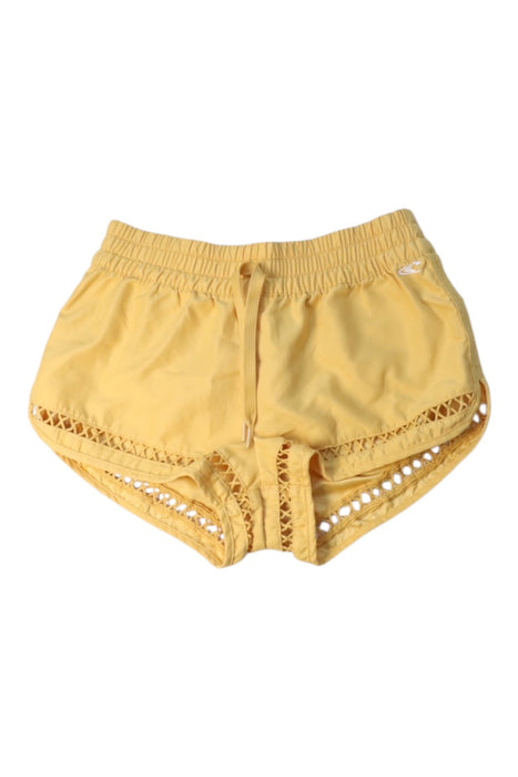 A Yellow Shorts from O'Neill in size 12Y for girl. (Front View)