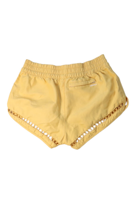A Yellow Shorts from O'Neill in size 12Y for girl. (Back View)