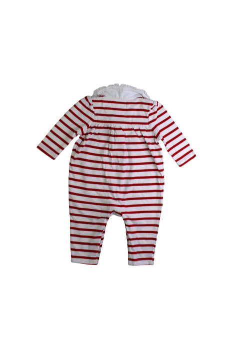 A Red Long Sleeve Rompers from Ralph Lauren in size 3-6M for girl. (Back View)