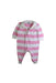 A Pink Long Sleeve Rompers from Ralph Lauren in size 3-6M for girl. (Front View)