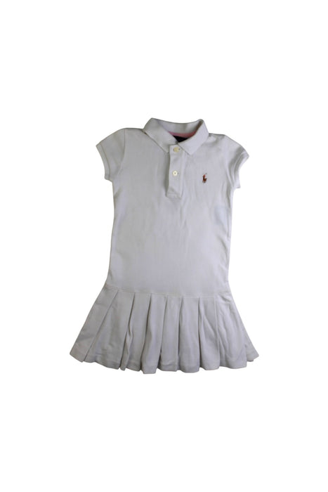 A White Short Sleeve Dresses from Ralph Lauren in size 3T for girl. (Front View)