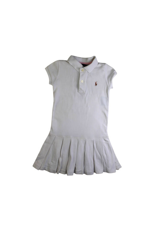 A White Short Sleeve Dresses from Ralph Lauren in size 3T for girl. (Front View)